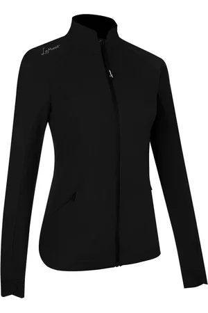LAMUNT Sport, Dame, Sort, XS, Uld, Sort Hybrid Windjakke