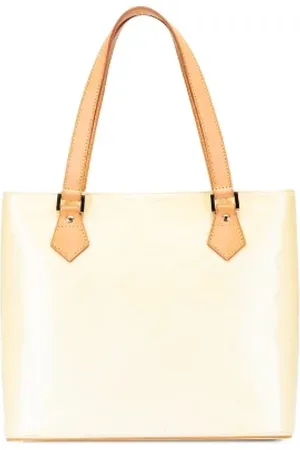 LOUIS VUITTON Pre-owned, Dame, Gul, ONE SIZE, Tyl, Pre-owned Laeder totes