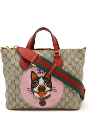 Gucci Pre-owned, Dame, , ONE SIZE, Uld, Pre-owned Canvas totes
