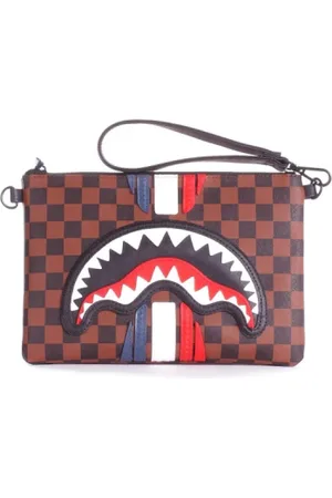 Sprayground Taske, Dame, Brun, ONE SIZE, Uld, Gennemsigtig Front Logo Pung Taske