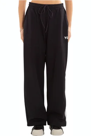 Y-3 Bukser, Dame, Sort, M, Uld, Sorte 3-Stripes Track Pants