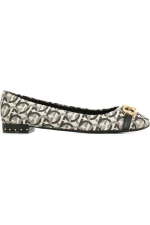Salvatore Ferragamo Sko, Dame, Flerfarvet, 36 1/2 EU, Elegante Ballerina Flats til Kvinder