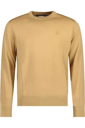 Dsquared2 Strik, Herre, Brun, L, Uld, Stilfuld Pullover Sweater til Mænd