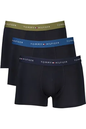 Tommy Hilfiger Undertøj, Herre, Blå, S, Bomuld, Blå Bomuld Boxershorts Pakke