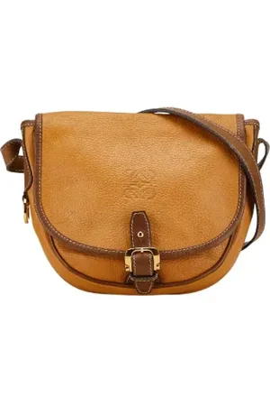 Loewe Pre-owned, Dame, , ONE SIZE, Uld, Pre-owned Laeder crossbody-tasker