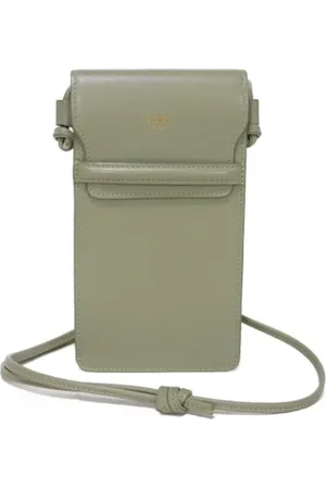 Céline Pre-owned, Dame, Grå, ONE SIZE, Uld, Pre-owned Laeder crossbody-tasker