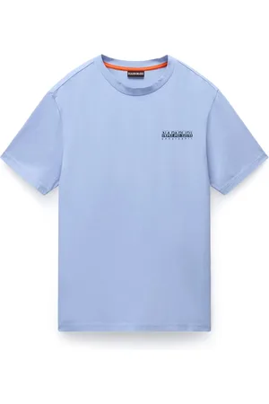 Napapijri Top, Herre, Lilla, L, Bomuld, Kortærmet Grafisk T-shirt