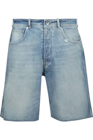 Maison Margiela Shorts, Herre, Blå, W31, Bomuld, Bomuldsshorts med almindelig talje og lige ben