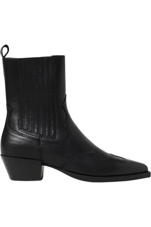 Copenhagen Shoes Sko, Dame, Sort, 38 EU, Læder, Sorte Læder Ankelstøvler