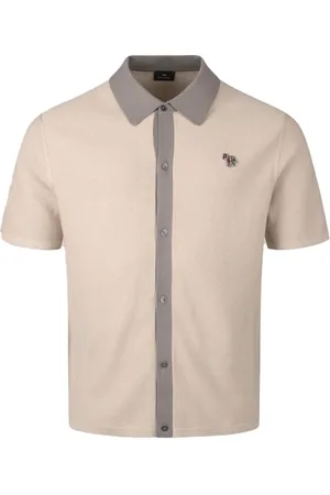 Paul Smith Skjorte, Herre, , 2XL, Bomuld, Strikket Skjorte med Button Down Stil