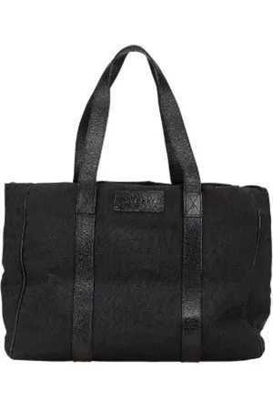 Bvlgari Pre-owned, Dame, Sort, ONE SIZE, Tyl, Pre-owned Canvas totes