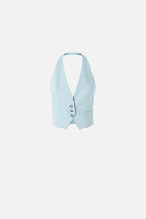 Pinko Jakke, Dame, Blå, XS, Blå Skræddersyet Cady Vest