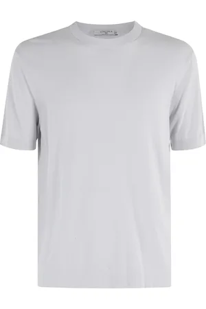 Circolo Strik, Herre, Grå, L, Bomuld, Blød Crew Neck Bomuld T-shirt
