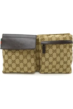 Gucci Pre-owned, Herre, , ONE SIZE, Uld, Pre-owned Canvas skuldertasker