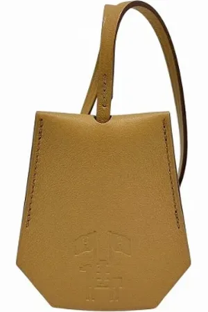 Hermès Pre-owned, Dame, Brun, ONE SIZE, Tyl, Pre-owned Laeder ngleholdere