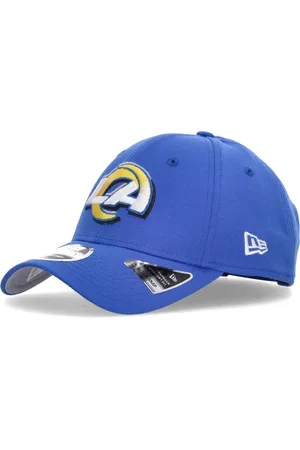 New Era Tilbehør, Herre, Blå, ONE SIZE, Polyester, Buende Visor Hat NFL Draft Los Angeles Rams