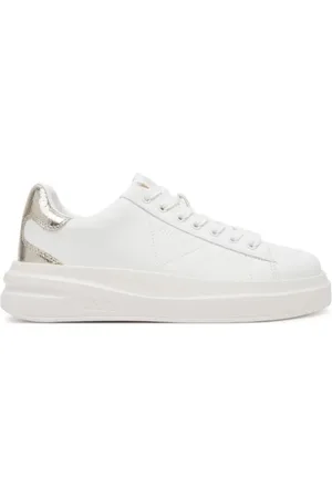 Guess Sko, Dame, Hvid, 37 EU, Læder, Hvide Læder Sneakers Elbina