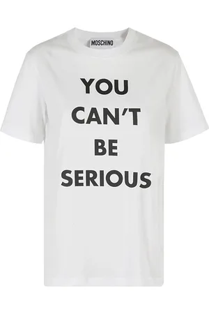 Moschino Top, Dame, Hvid, M, Bomuld, Afslappet Bomuld T-shirt
