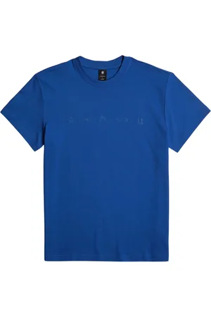 G-Star Top, Herre, Blå, XL, Symbol T-shirt med grafisk print