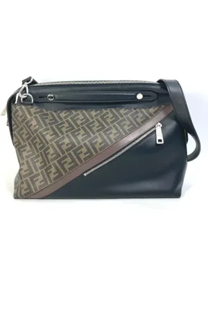 Fendi Pre-owned, Dame, Brun, ONE SIZE, Uld, Pre-owned Laeder fendi-tasker
