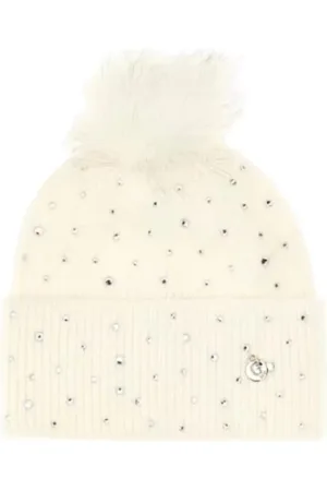 Guess Tilbehør, Dame, , L, Uld, Pom Pom Off White Hat