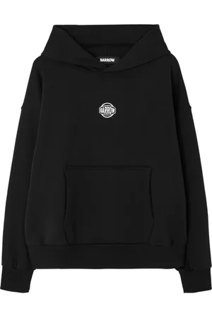 BARROW Sweathshirts & Hoodies, Herre, Sort, S, Sort sweater med bagtryk