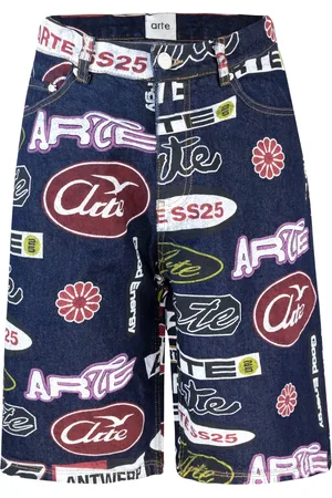 Arte Antwerp Shorts, Herre, Flerfarvet, W30, Denim, Blå Denim Afslappet Fit Shorts
