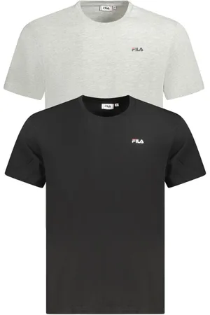 Fila Top, Herre, Flerfarvet, S, Bomuld, Sort Bomuld Herre T-Shirt