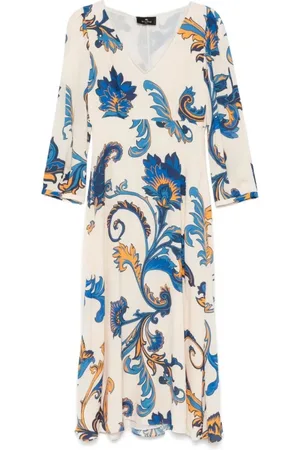 Etro Kjole, Dame, Flerfarvet, S, Elegant Sort Kjole til Kvinder