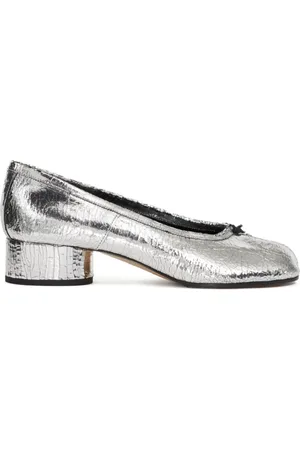 Maison Margiela Sko, Dame, Grå, 36 EU, Læder, Tabi Ballerina Sko