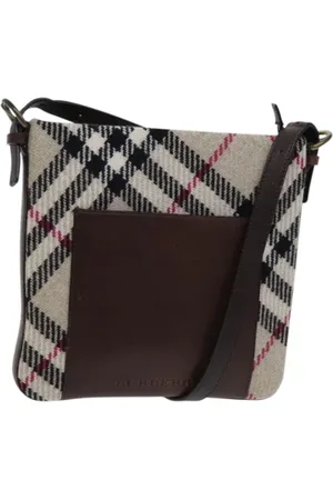Burberry Pre-owned, Dame, Flerfarvet, ONE SIZE, Uld, Pre-owned Uld skuldertasker
