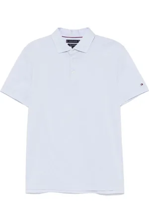Tommy Hilfiger Top, Herre, Blå, S, Klar Blå Polo Skjorte Kort Ærme