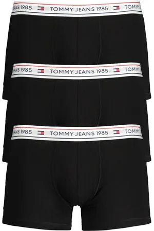 Tommy Hilfiger Undertøj, Herre, Sort, S, Bomuld, Sorte Boxershorts 3-Pakke til Mænd
