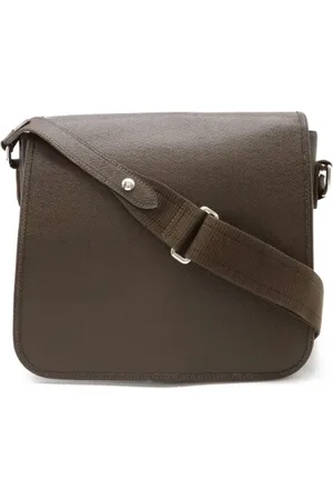 LOUIS VUITTON Pre-owned, Herre, Brun, ONE SIZE, Uld, Pre-owned Laeder skuldertasker