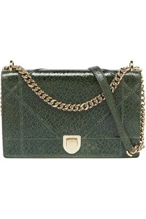 Dior Pre-owned, Dame, Grøn, ONE SIZE, Uld, Pre-owned Laeder dior-tasker