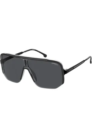 Carrera Tilbehør, unisex, Grå, ONE SIZE, Sort Grå Solbriller med Grå Linser