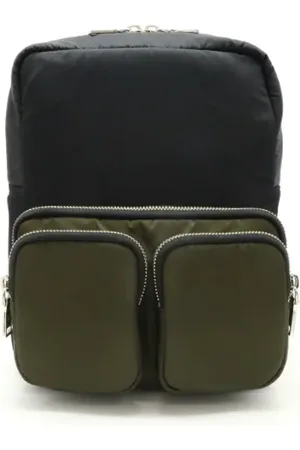 Prada Pre-owned, Dame, Sort, ONE SIZE, Nylon, Pre-owned Canvas rygsaekke