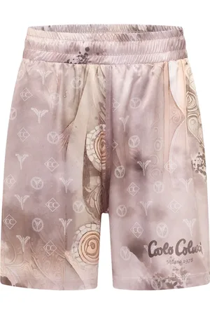 Carlo Colucci Shorts, Herre, , XL, Ornament Strik Oversize Shorts