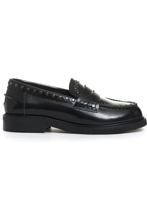 POESIE VENEZIANE Sko, Dame, Sort, 39 EU, Uld, Sort Stud Loafer Sko