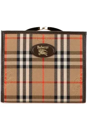 Burberry Pre-owned, Dame, Flerfarvet, ONE SIZE, Tyl, Pre-owned Canvas punge