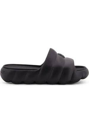 Moncler Sko, Dame, Sort, 37 EU, Sorte Sandaler med Logo Patch