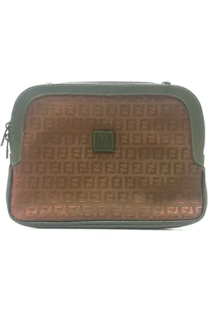 Fendi Pre-owned, Dame, Brun, ONE SIZE, Bomuld, Pre-owned Bomuld fendi-tasker