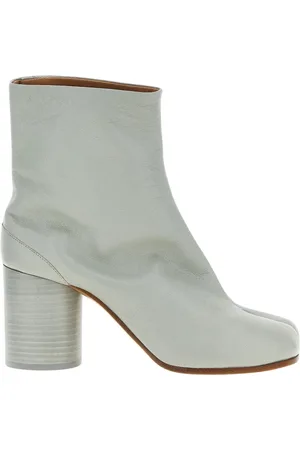 Maison Margiela Sko, Dame, Grøn, 37 EU, Uld, Hvide SplitToe Ankelstøvler