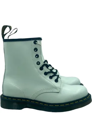 Dr. Martens Sko, Dame, Grøn, 38 EU, Læder, Klassiske Glatlæder Ankelstøvler