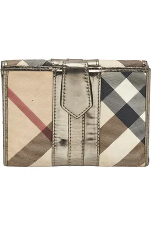 Burberry Pre-owned, Dame, Grå, ONE SIZE, Tyl, Pre-owned Laeder punge