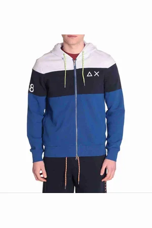 sun68 Sweathshirts & Hoodies, Herre, Flerfarvet, S, Bomuld, Fluorescerende Bomuldshættetrøje Kollektion