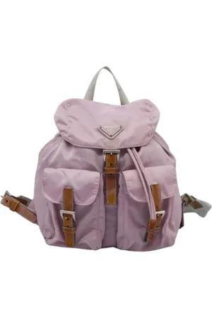 Prada Pre-owned, Dame, Lyserød, ONE SIZE, Nylon, Pre-owned nylon rygsaekke