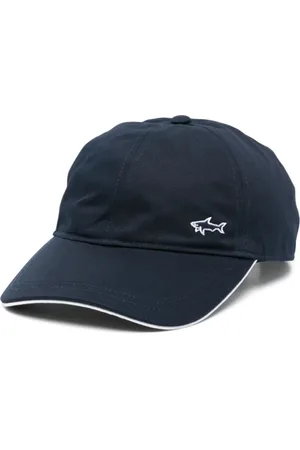 Paul & Shark Tilbehør, Herre, Blå, ONE SIZE, Bomuld, Bomuldskasket Hat Made in Italy