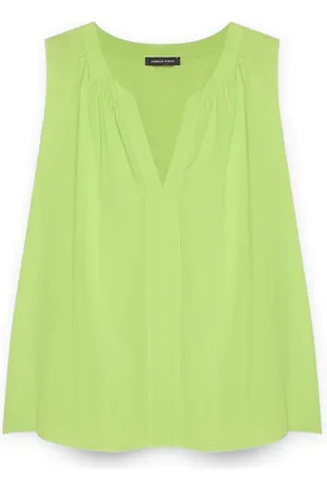 Fiorella rubino Top, Dame, Gul, 2XL, Top med Viskose Lenzing™ Ecovero™