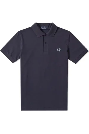 Fred Perry Top, Herre, Blå, 3XS, Bomuld, Original Plain Polo i Navy & Ice